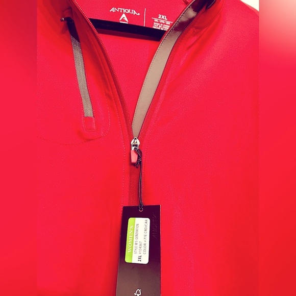 ANTIGUA GOLF Women’s Generation Jacket in Cardinal Red/Carbon, size 2X, NWT - Picture 5 of 10